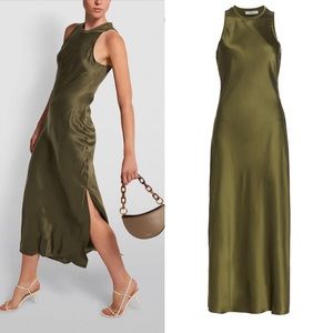 Frame Bias Silk Maci Dress XS